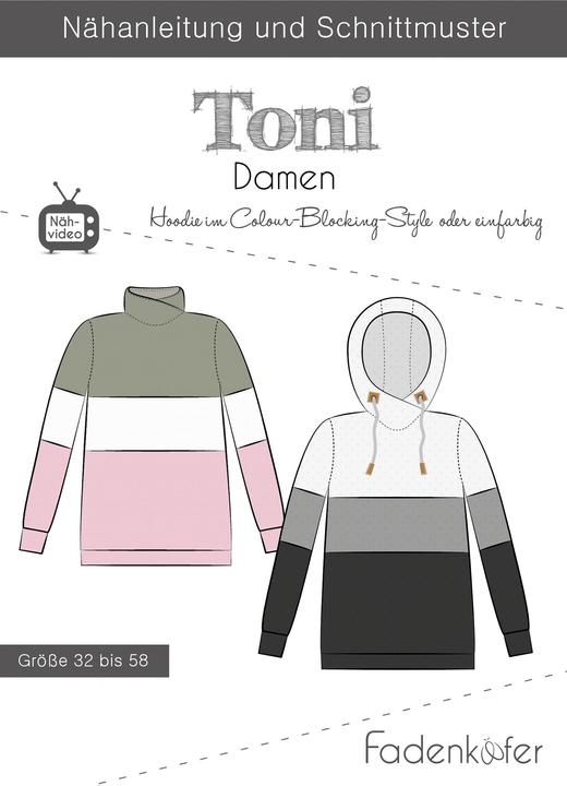 Produktbild Fadenkäfer Schnittmuster Hoodie Toni