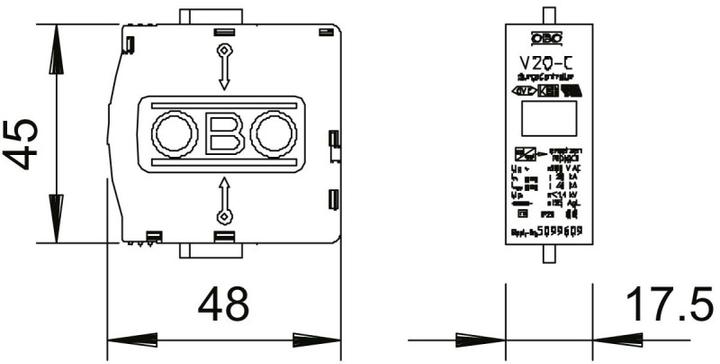 Actual product image OBO Bettermann OBO 20C/0280Surge arrester