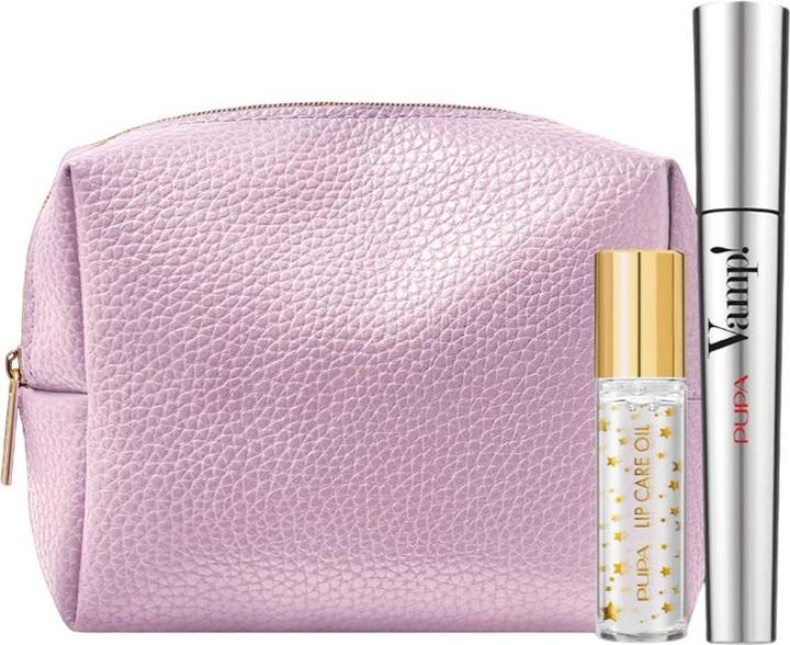 Produktbild Pupa Milano Pupa Kit Vamp Set mit Extra Volume Mascara In Black 9 Ml und Nourishing Lip Oil 9.5 Ml (Make up set)