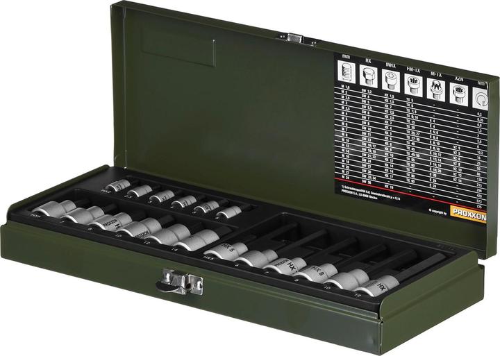 Immagine prodotto Proxxon Set di chiavi a bussola (2.5/8", 10 mm, 7 mm, 12 mm, 6 mm)