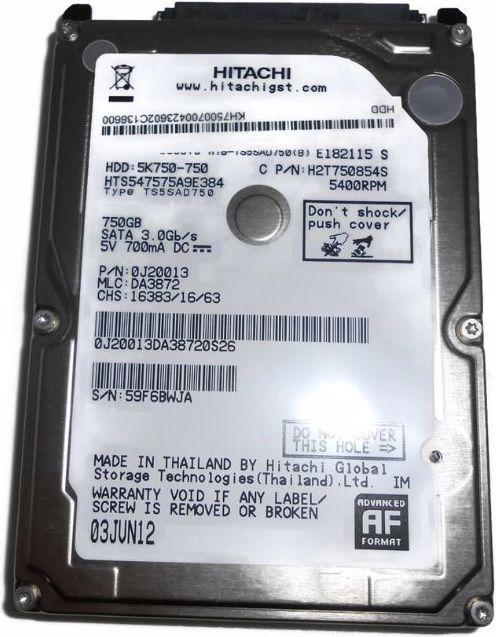 Produktbild CoreParts Hitachi 750GB 5400RPM (0.75 TB, 2.5")