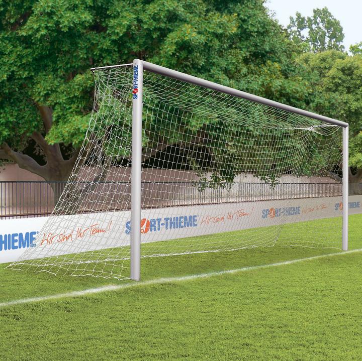Sport-Thieme Alu-Fussballtor, 7,32x2,44 m, verschraubte Gehrung, in Bodenhülsen stehend