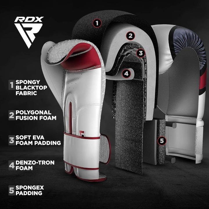 Immagine prodotto Rdx Guanto Da Boxe Bgr-F7 Rosso (12 OZ, Taglia unica)