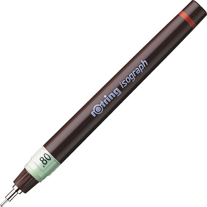 Produktbild Rotring Tuschefüller isograph 0,8 (Green, Brown, 1 x)