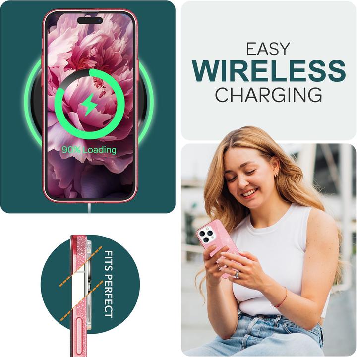 Actual product image Nalia Glitter cover (Apple iPhone 15 Pro)