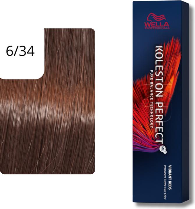 Actual product image Wella Koleston Perfect Me+ (6/34 dark blonde gold-red)