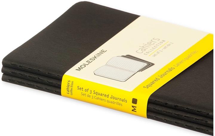 Actual product image Moleskine Cahier Pocket Set of 3 (A6, Checked, Hardcover)