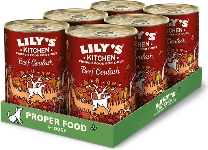 Produktbild Lily's Kitchen Nassfutter Rindsgulasch, 6 x 400g (Adult, 6 Stk., 2760 g)