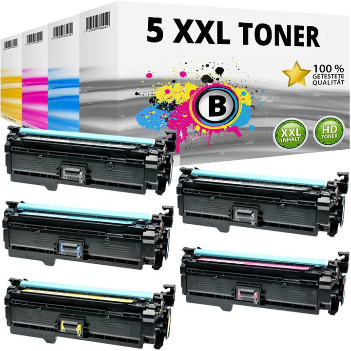 Image du produit Druckfuxx 5 XXL TONER KARTUSCHEN für HP LaserJet 500 color M 551dn 551xh 570dn M