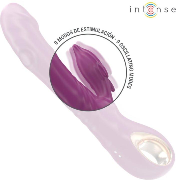 Actual product image Intense Halle Multifunktionsvibrator Mit Delfin-Stimulierender Zunge Lila