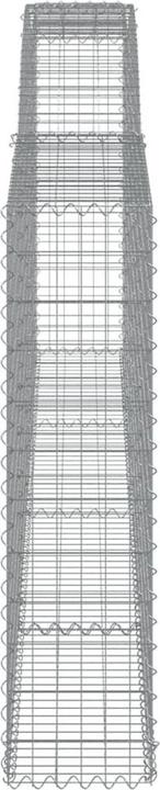 Immagine prodotto VidaXL Gabionen mit Hochbogen 9 Stk. 400x30x120/140cm Verzinktes Eisen