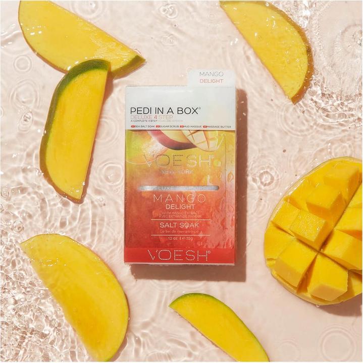 Image du produit Voesh Pedi Mango Delight (Crème et gel pour les pieds, Bain de pieds, Masque de pied)