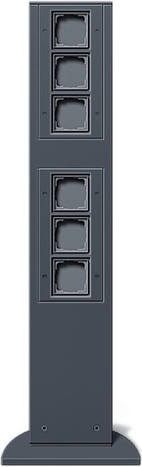 Gira 135128 769mm anthracite Pilier d'énergie 6xUnité vide