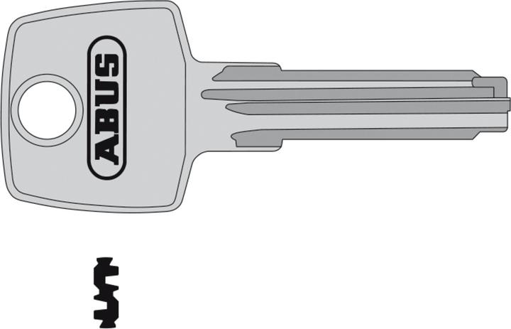 Actual product image Magni ABUS EC550 dimple and reversible key, additional key, multi-key, not for repeat orders