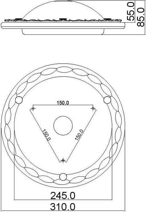 Image du produit Elstead Lighting Olivia plafonnier E27 noir, or, Made in UK (E27)