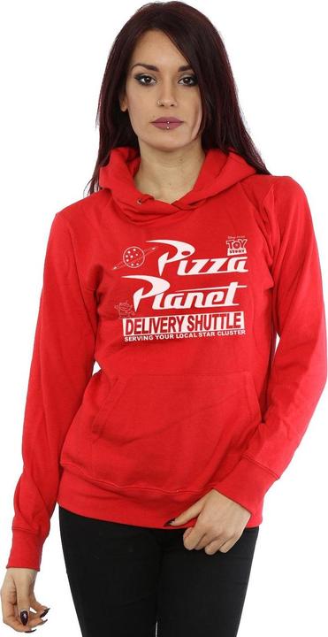 Immagine prodotto Disney Toy Story Pizza Planet Logo Felpa con Cappuccio Donna (S)