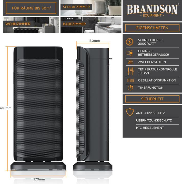 Image du produit Brandson Aérotherme (2000 W)