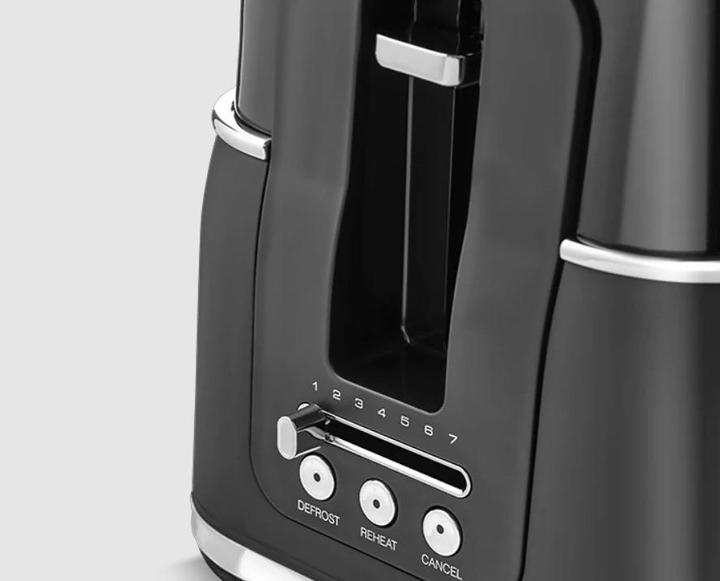 Produktbild Morphy Richards 245744, 4 slice(s), Black, Buttons, Level, 1750 W