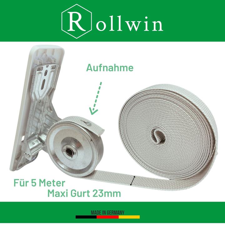 Actual product image Rollwin Roller shutter belt winder flush-mounted 165mm to 185mm hole spacing adaptable for wall box with