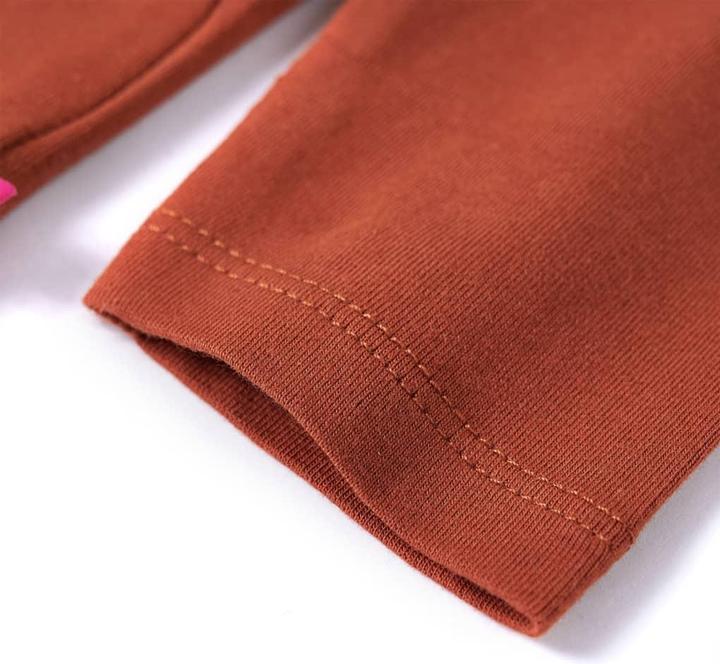 Produktbild VidaXL Kinder-Langarmshirt Cognac 116,Material: 95 % Baumwolle. 5 (116)