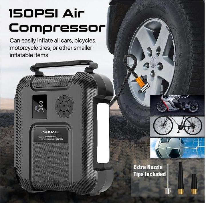 Produktbild ProMate PatrolPack Hochleistungs-Auto-Starthilfe (1200 A, 16000 mAh)