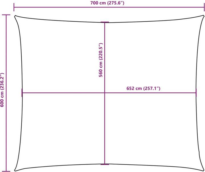 Image du produit VidaXL Voile d'ombrage (600 x 700 cm)