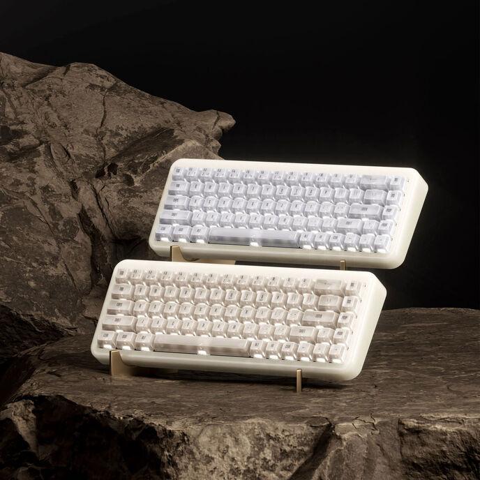 Image du produit Akko YU01 Antique Jade Clavier de jeu, RGB - 65%, V3 Piano Pro Switches (ISO) (US, Filaire, Sans fil)