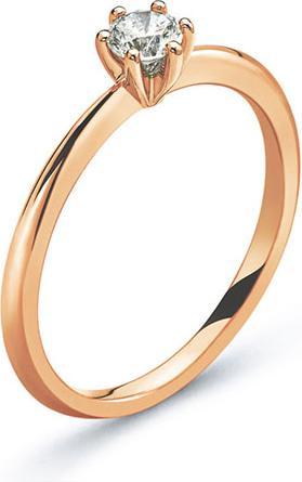 Produktbild Natsumi Schmuck Diamantring Rotgold 18K/750 0.25 ct H si (53, 750/18 K Gold)