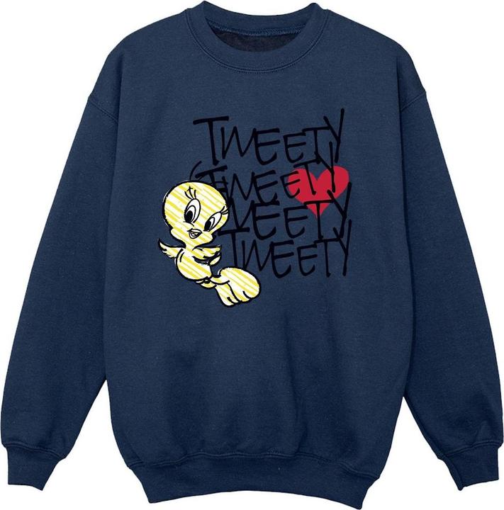 Immagine prodotto Looney Tunes Tweety Love Heart Felpa Ragazze (128)