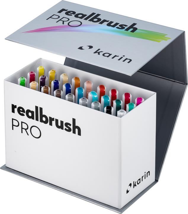 Produktbild Karin Real Brush Pen Pro 0.4mm (Mehrfarbig, 27 x)