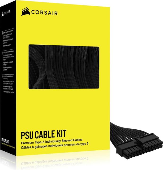 Actual product image Corsair Premium PSU Cables Starter-Kit Type 5 with single sheathing