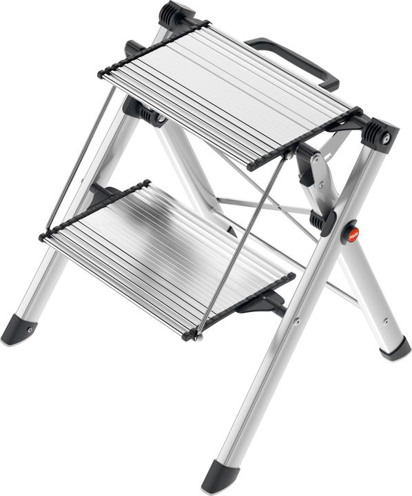 Hailo MK80 ComfortLine, Komfort-Trittleiter, 2 Stufen (Trittleiter, 46 cm)