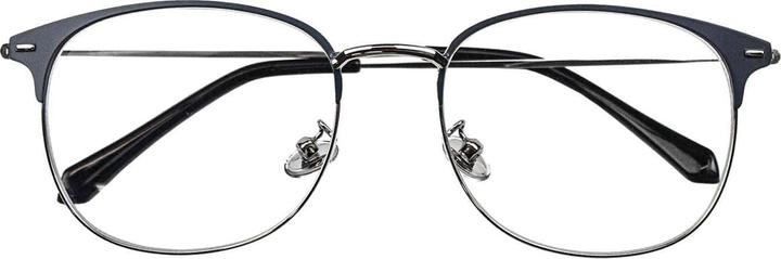 Produktbild JTI Anti-Blaulicht-Brille, Clubmaster - Grau / Silber