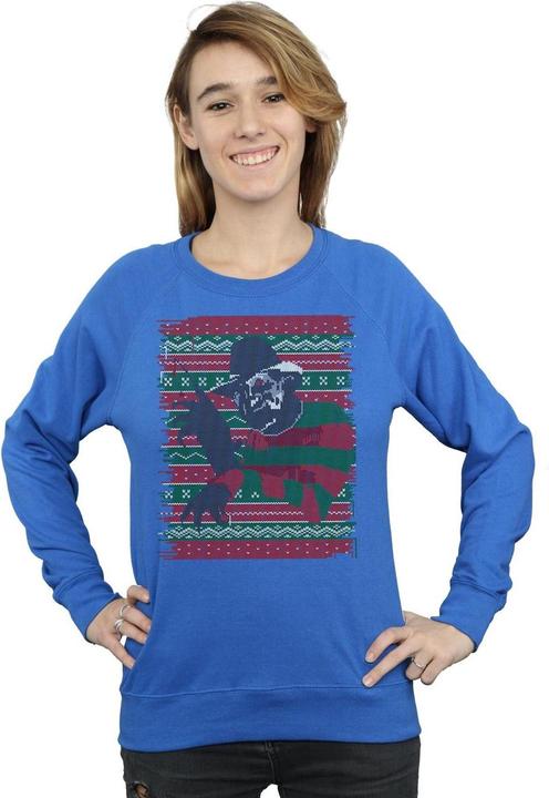 Actual product image Absolute Cult Womens/Ladies Christmas Fair Isle Sweatshirt (M)