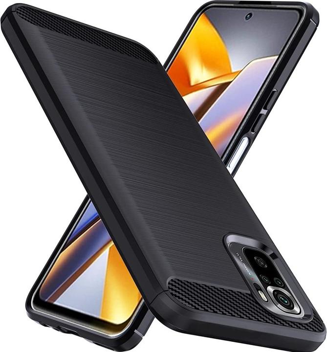 Actual product image Screenguard Xiaomi Poco M5s Cover Carbon Brushed Soft TPU (Xiaomi Poco M5s)