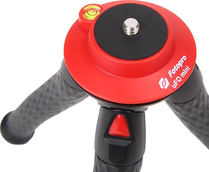 Image du produit Fotopro UFO Mini noir/rouge Trépied avec téléphone & support GoPro