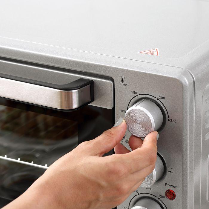 Immagine prodotto Swisshandel24 Mini forno 32L 1600W Mini forno elettrico con leccarda Metallo Acciaio inox Vetro Argento