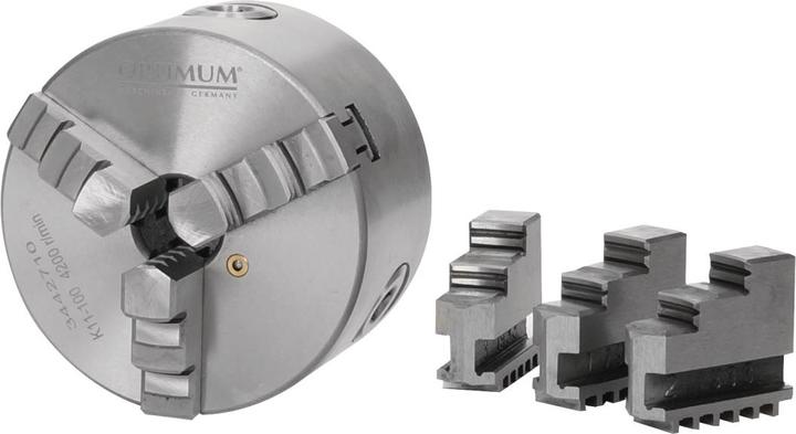 Image du produit Optimum Mandrin de tour à trois mors Ø 160 mm à serrage centré