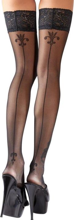 Actual product image Cottelli Collection Seamed stockings with motif (4)