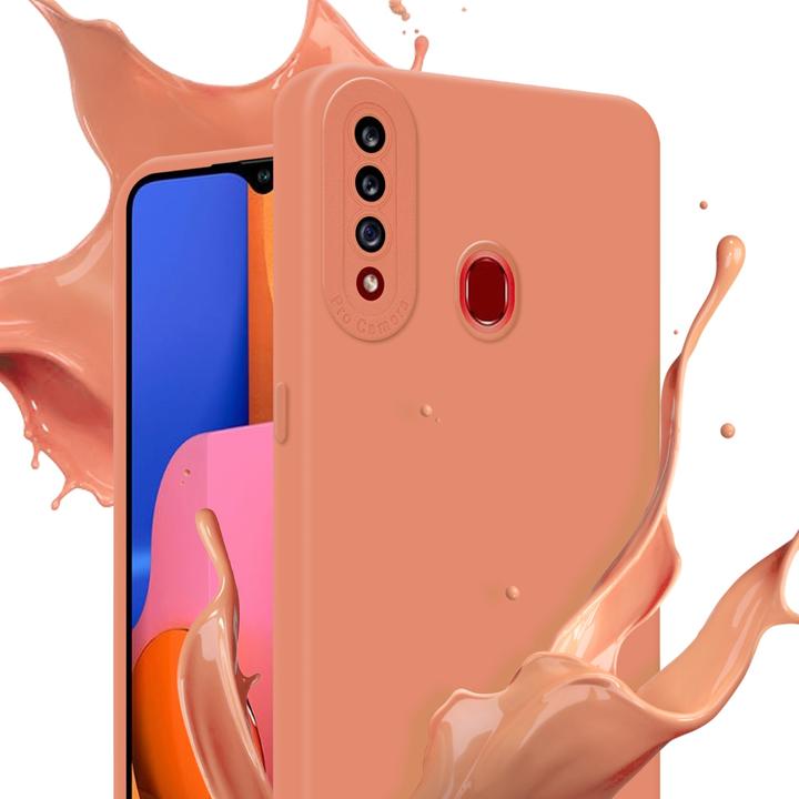 Productafbeelding Cadorabo Hoesje voor Samsung Galaxy A20s in TPU Fluid LM162 Style (Samsung Galaxy A20)