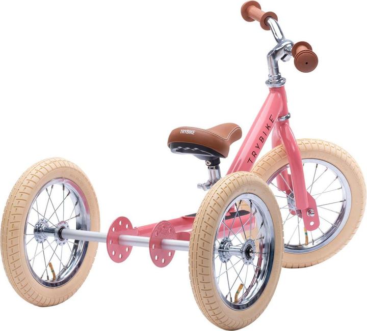 Immagine prodotto Trybike Laufrad 2 in 1 vintage, pink matt (12")