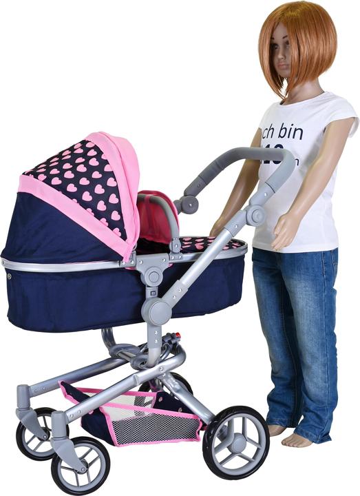 Produktbild Knorrtoys Puppenwagen Boonk - "Pink Hearts"