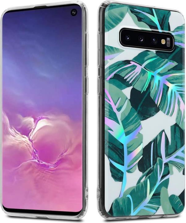 Immagine prodotto Cadorabo IMD TPU Colorful Flowers & Leaves Cover (Samsung Galaxy S10)