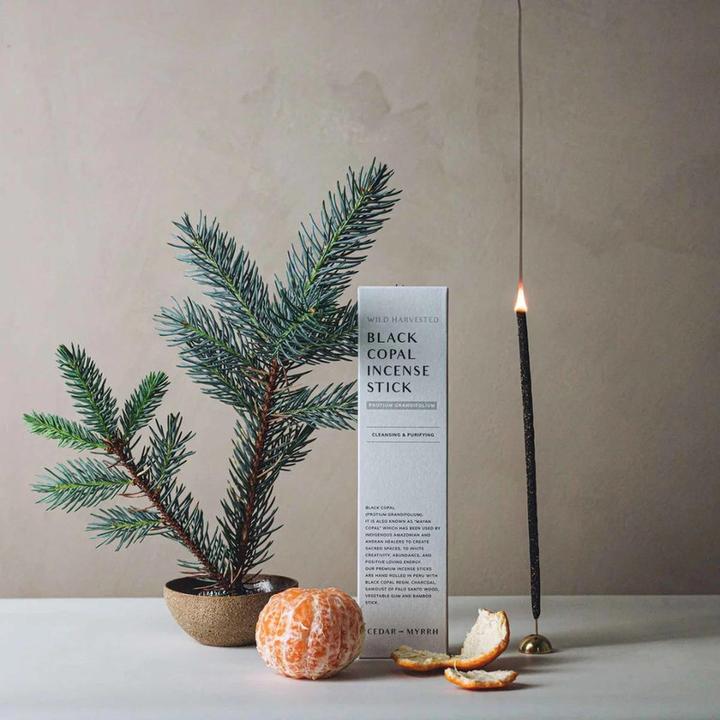 Immagine prodotto Cedar and Myrrh Bastoncini d'incenso arrotolati a mano Copal nero