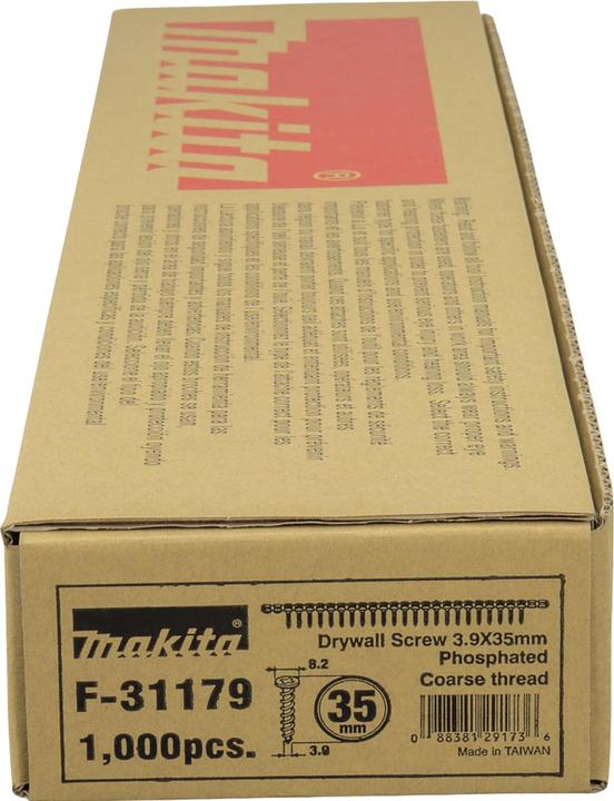 Produktbild Makita Schnellbauschrauber Grob 3,9x35mm (1000 Schrauben pro Stück)