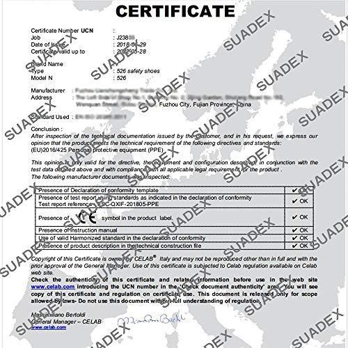Produktbild Suadeex Sicherheitsschuhe,Schwarz,43EU (43)