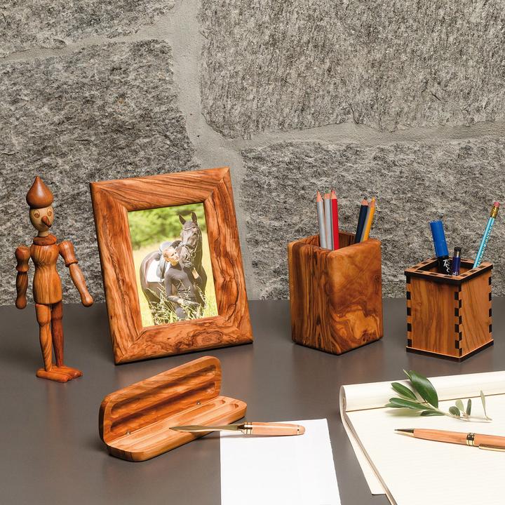 Immagine prodotto Natura Punto Figura di Pinocchio con braccia e gambe mobili, 25 cm, legno d'ulivo