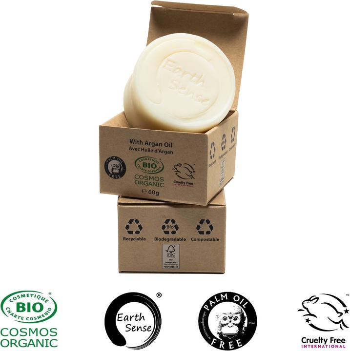 Image du produit Natura Punto Lot de 3 shampooings solides bio sans huile de palme (Shampoing solide)