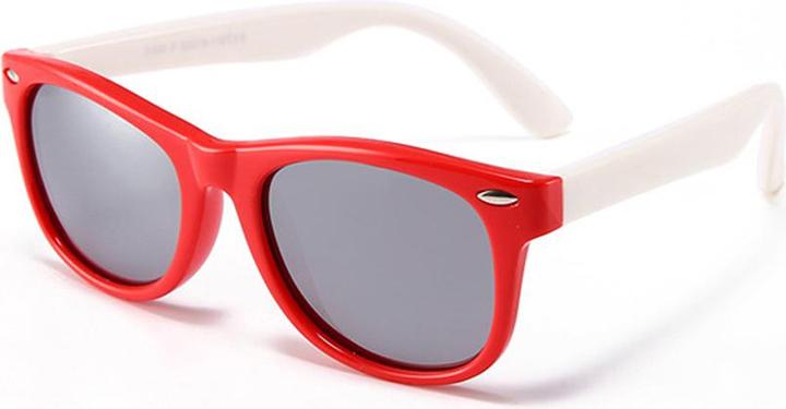 Image du produit Techsuit - Lunettes de soleil polarisées (D802) - pour enfants, protection UV - Red / White / Mercury