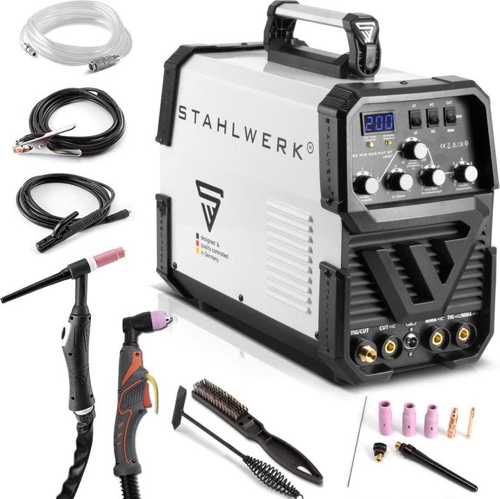 Actual product image Stahlwerk AC/DC TIG 200 CUT welding machine with MMA and integrated plasma cutter